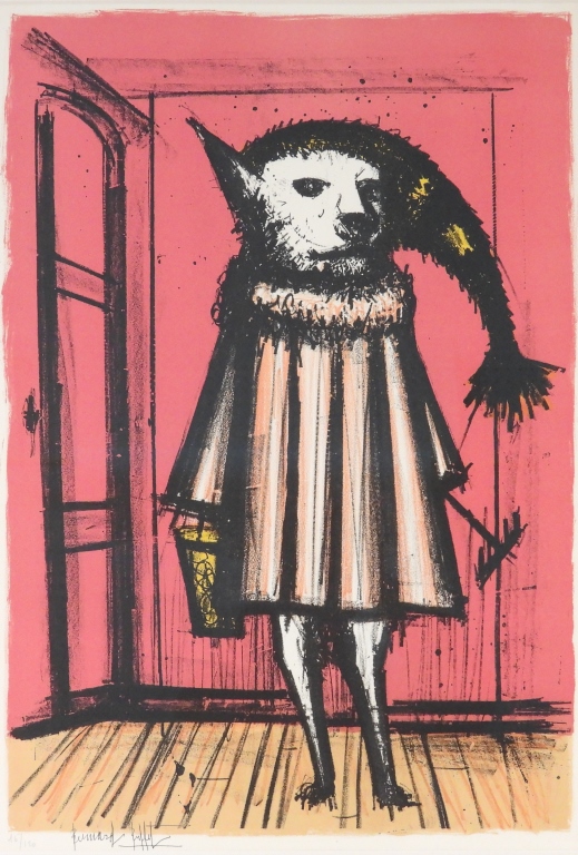 Bernard Buffet Figural Dog Lithograph - Bernard Buffet