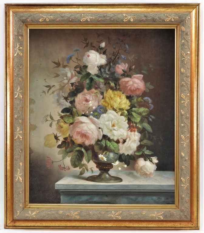 Old Master Botanical Floral Still Life Painting