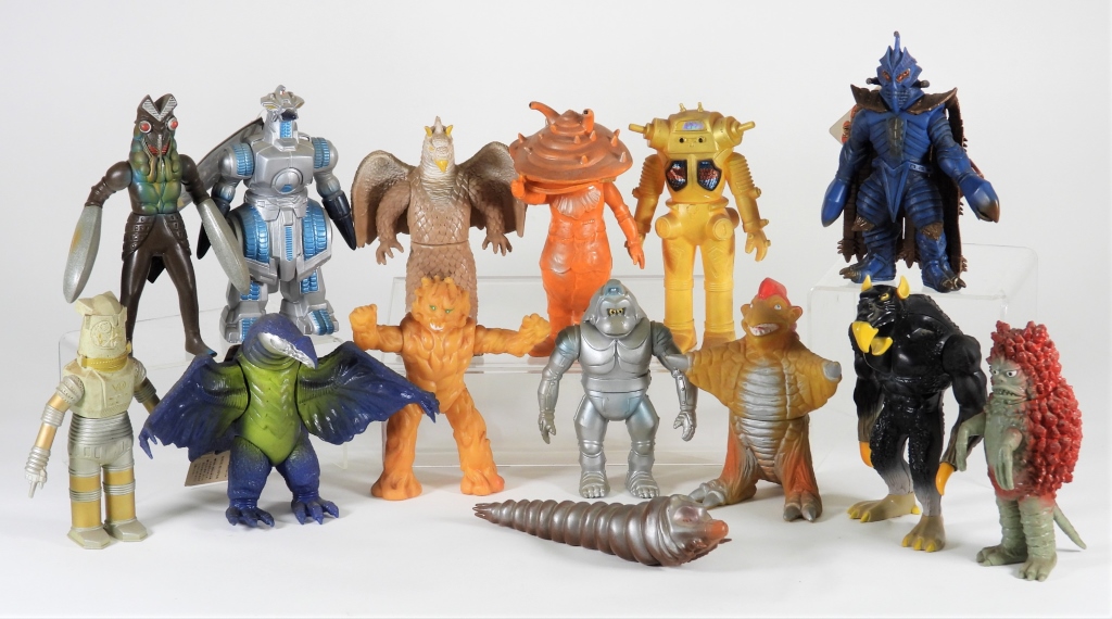 14PC Japanese Bandai Marmit Sofubi Vinyl Kaiju
