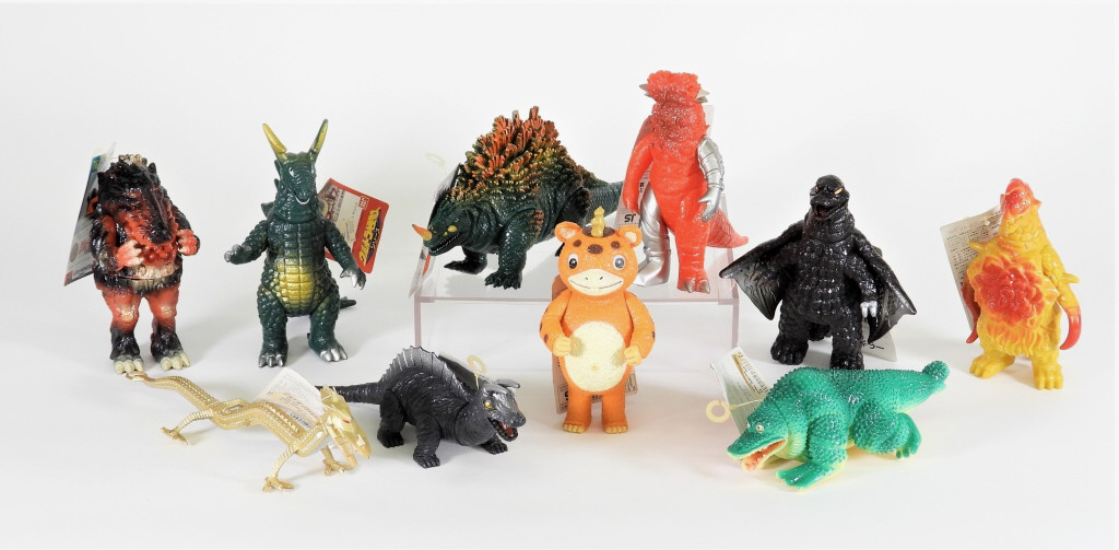 10PC 1989-1995 Bandai Ultraman Sofubi Kaiju Group