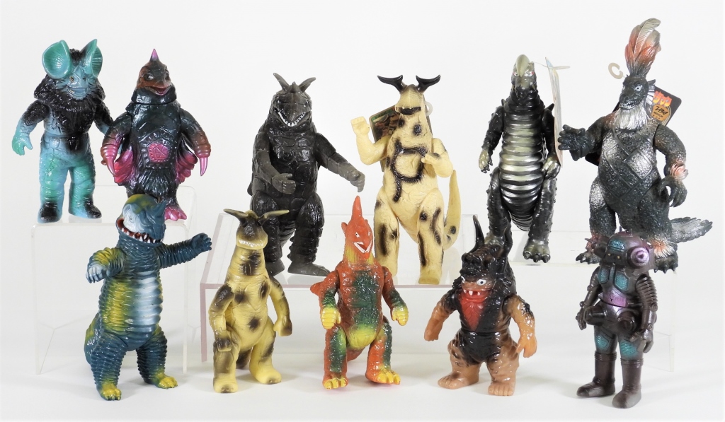11PC Bandai Godzilla Ultraman Sofubi Kaiju Group
