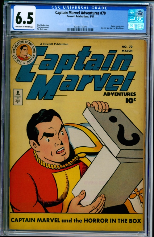 Fawcett Pub. Captain Marvel Adventures #70 CGC 6.5