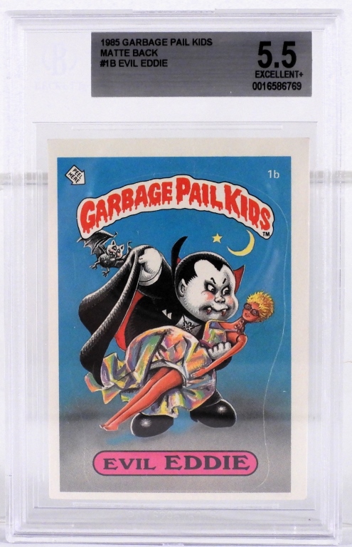 1985 Topps Garbage Pail Kids 1b Evil Eddie BGS 5.5