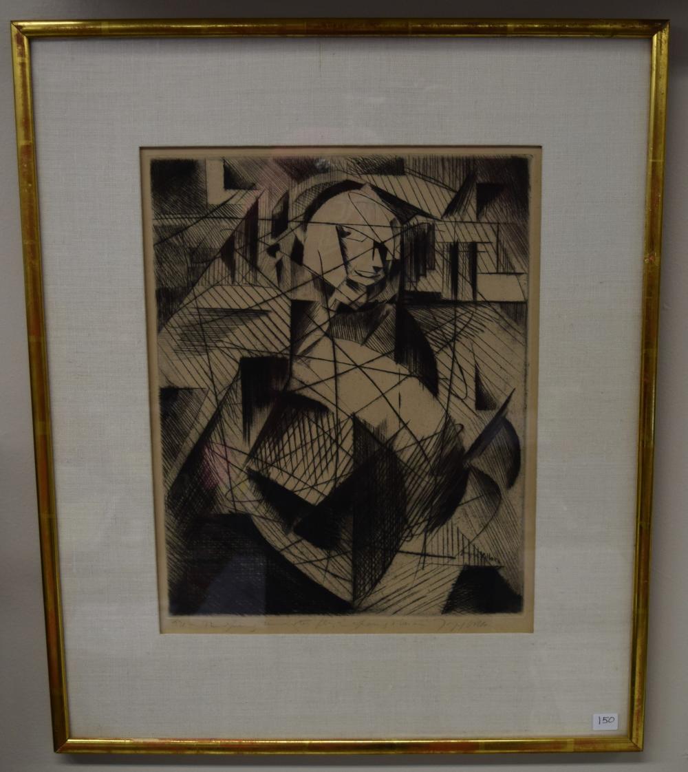 Important Jacques Villon etching