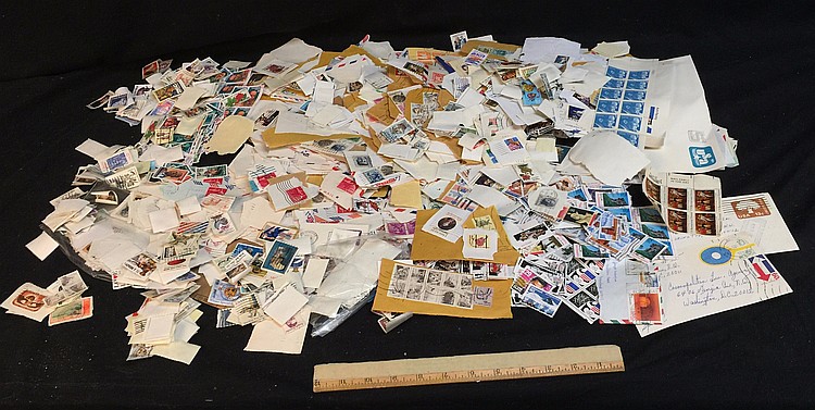 Lot of 500 + Postage Stamps