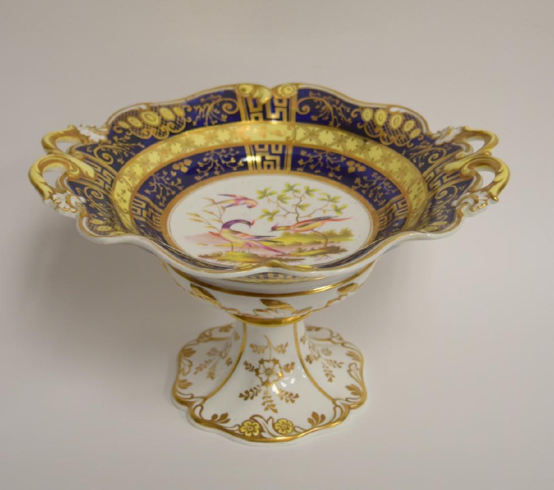 19thC. Hand Painted Porcelain Compote