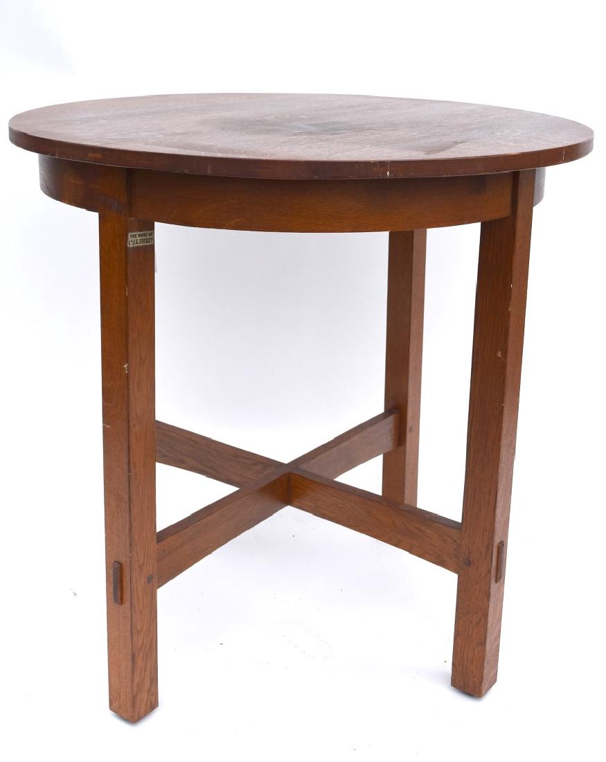 Stickley Arts & Crafts Mission Oak Round Table