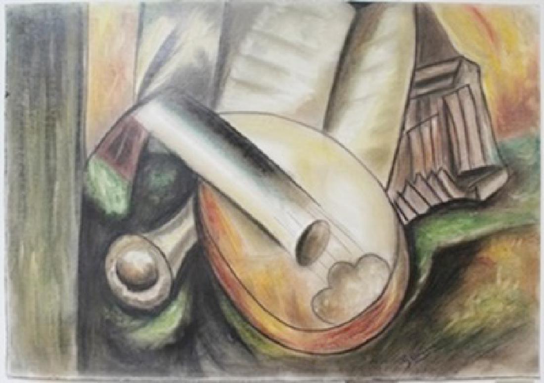 Pastel Painting on Paper - Georges Braque