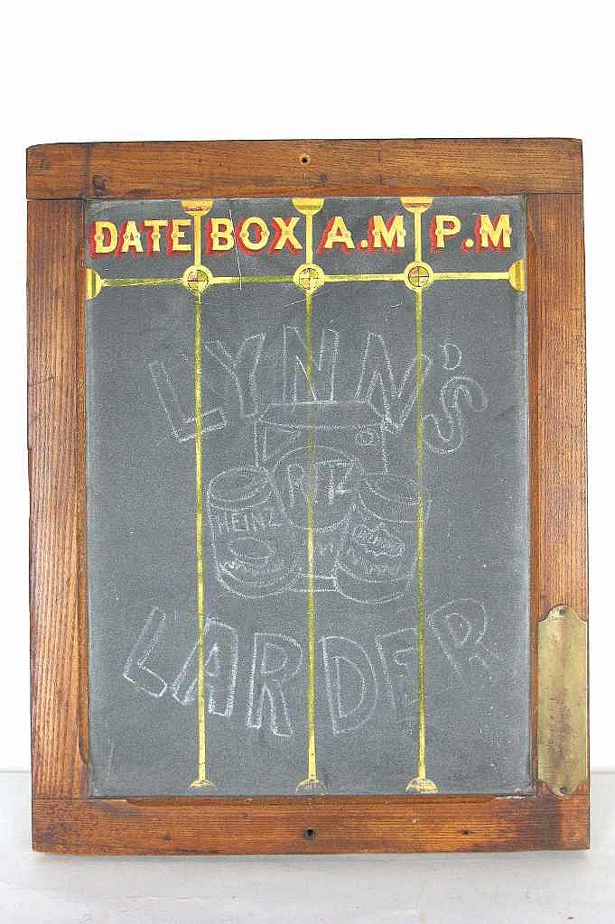Antique Oak Frame Fitted w/Black Slate Chalkboard