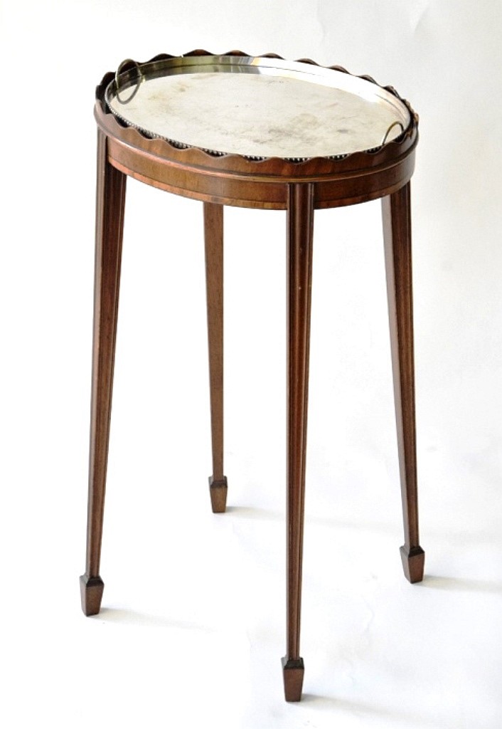 Oval Mahogany Wine Stand By Tibbenham