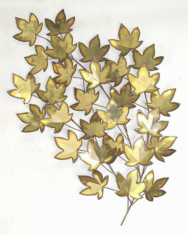 C. Jere Metal Sculpture Maple Leaves