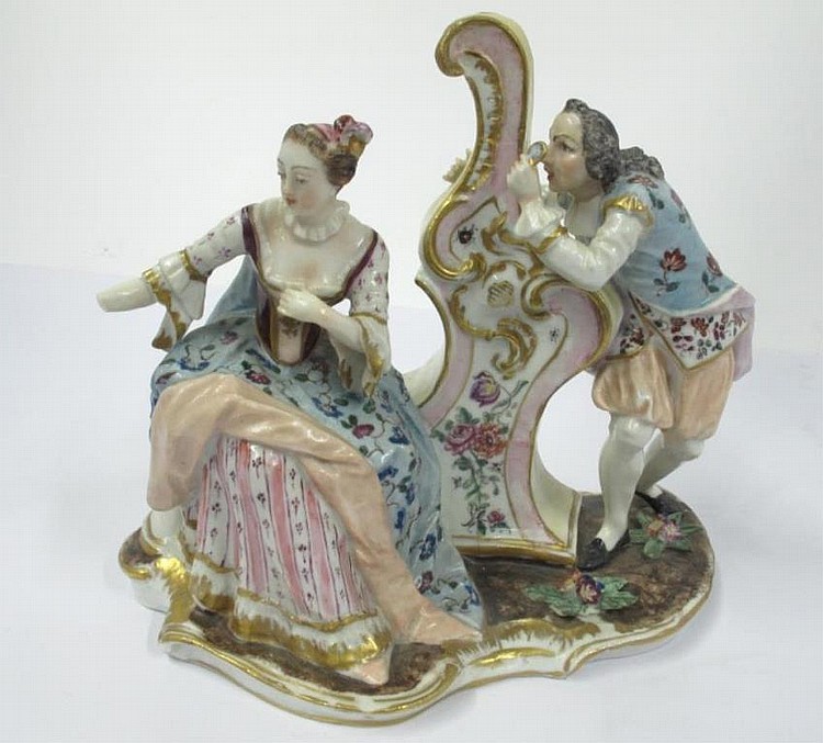 Pseudo Meissen Porcelain Figurine