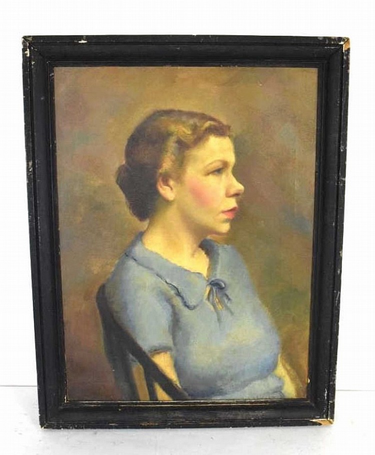 Oil on Canvas Portrait Painting