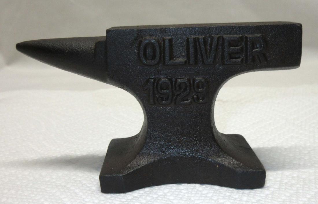 Modern Cast Iron Oliver Paperweight Anvil