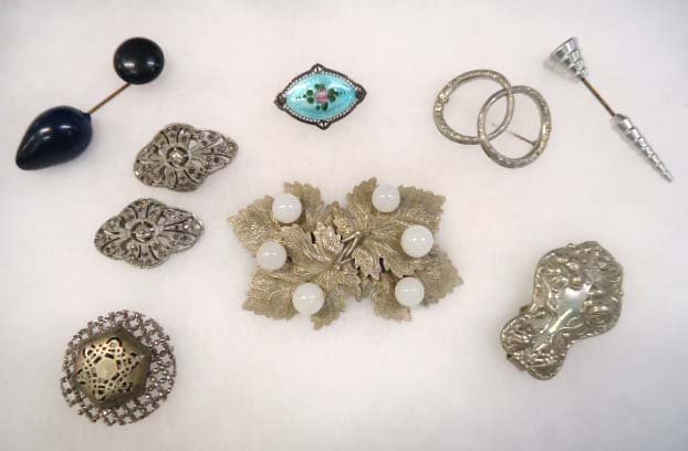 Victorian Art Deco,Art Nouveau Jewelry 9pc.