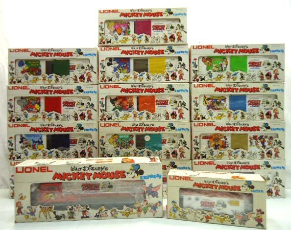 15pc Lionel Mickey Mouse Train Set NIB