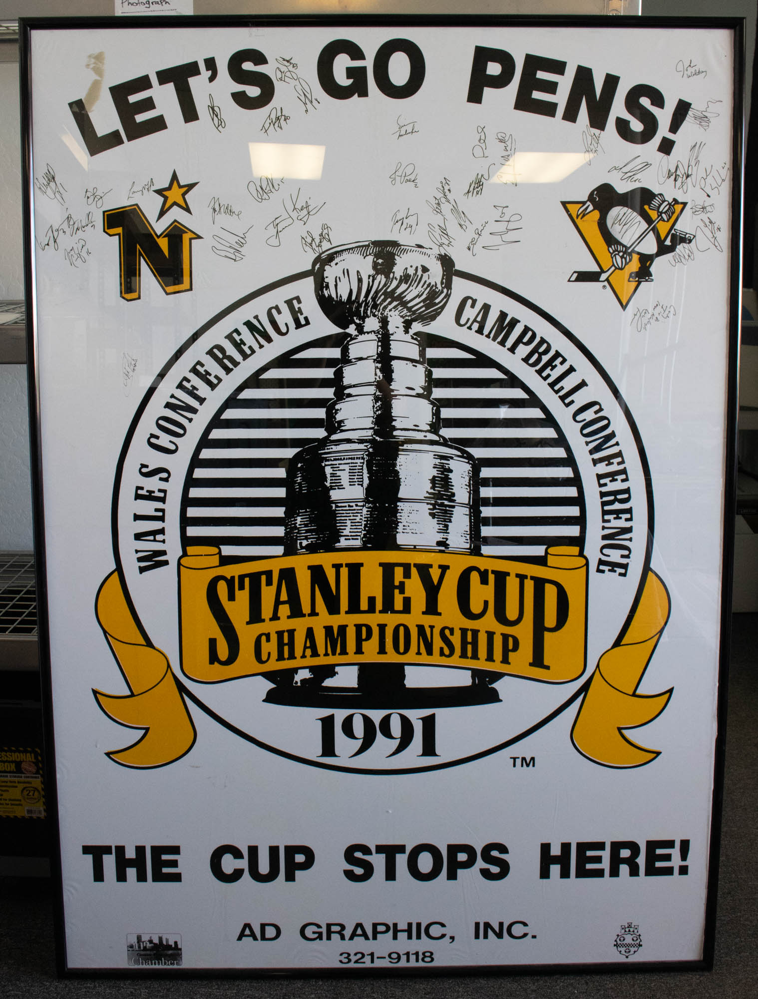 Massive 1991 Pittsburgh Penguins (Stanley Cup Champions!)...
