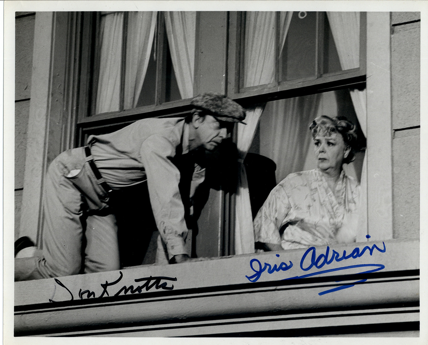 Don Knotts and Iris Adrian Signed “The Apple Dumpling Gang” 10x8 Photograph