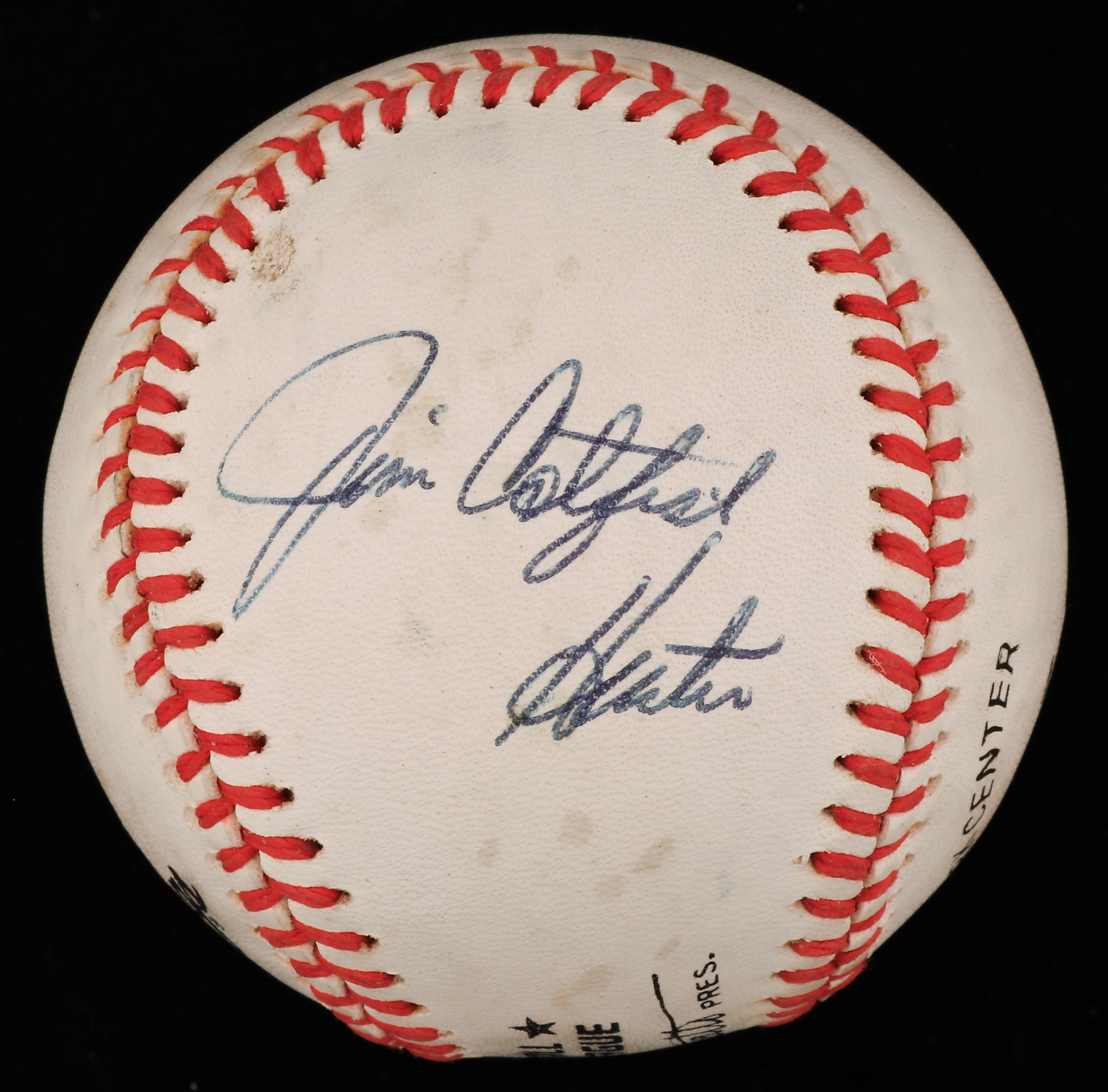 Jim “Catfish” Hunter Single Signed Baseball