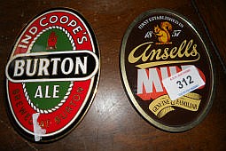 BRASS PUB SIGNS (2)