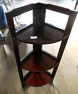 THREE TIER FOLDING CORNER DISPLAY SHELF