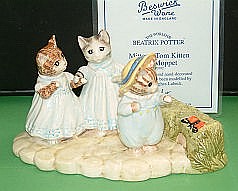 BESWICK TABLEAU "MITTENS,TOM KITTEN AND MOPPET"