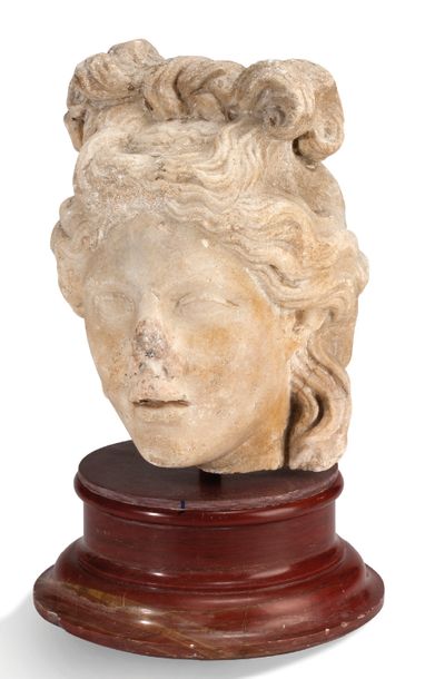◊ IMPORTANTE TETE DU DIEU APOLLON. IER S.…
