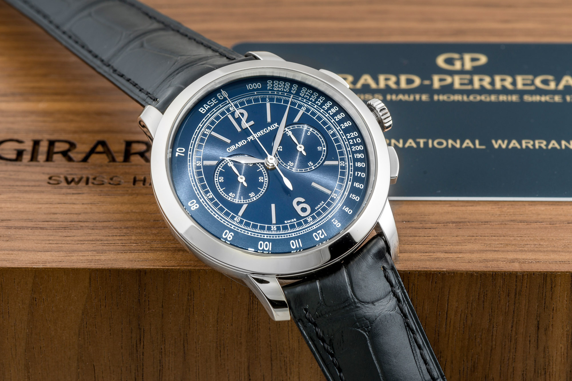 GIRARD PERREGAUX, 1966, CHRONOGRAPH, WHITE GOLD