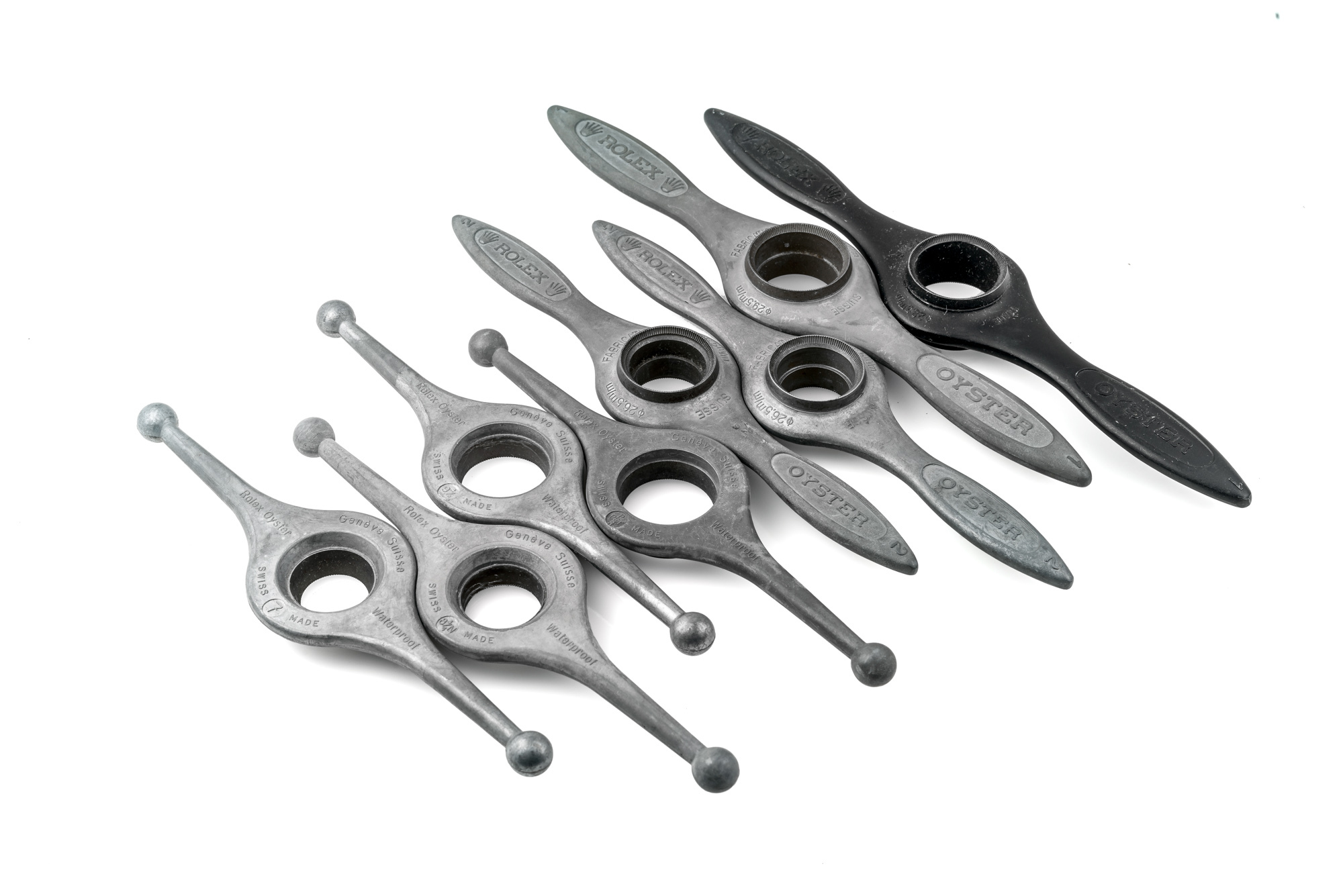 ROLEX, 8 CASE OPENING WRENCHES