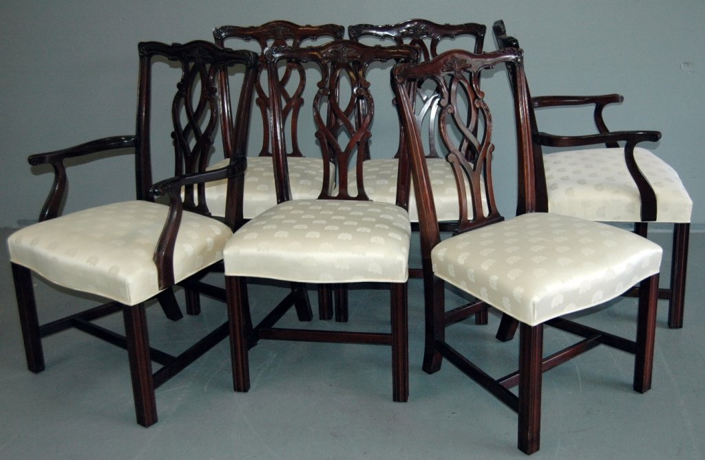 Six Kindel Furniture Chippendale Chairs