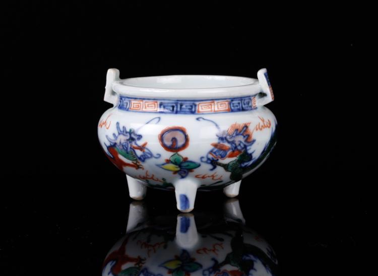 Chinese Wu Cai Incense Burner