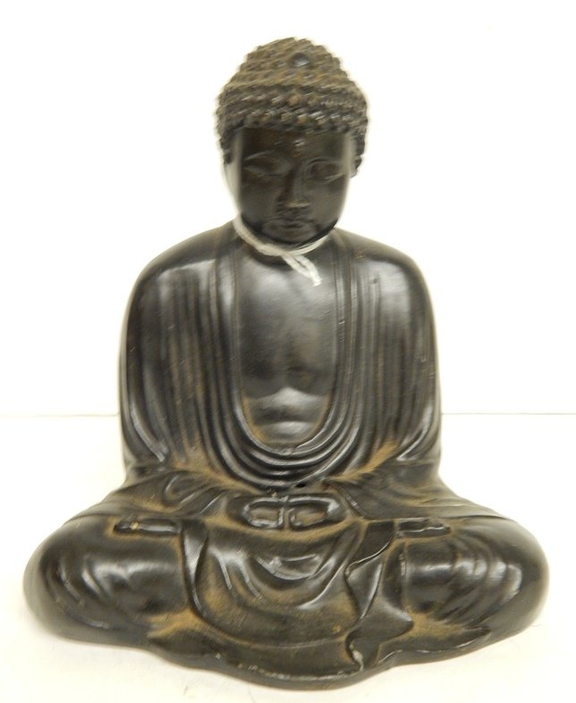 Antique bronze buddha sculpture
