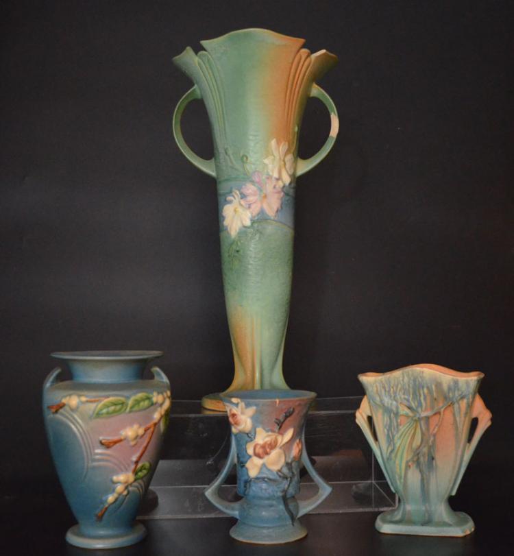 Lot of Roseville Pottery Vases