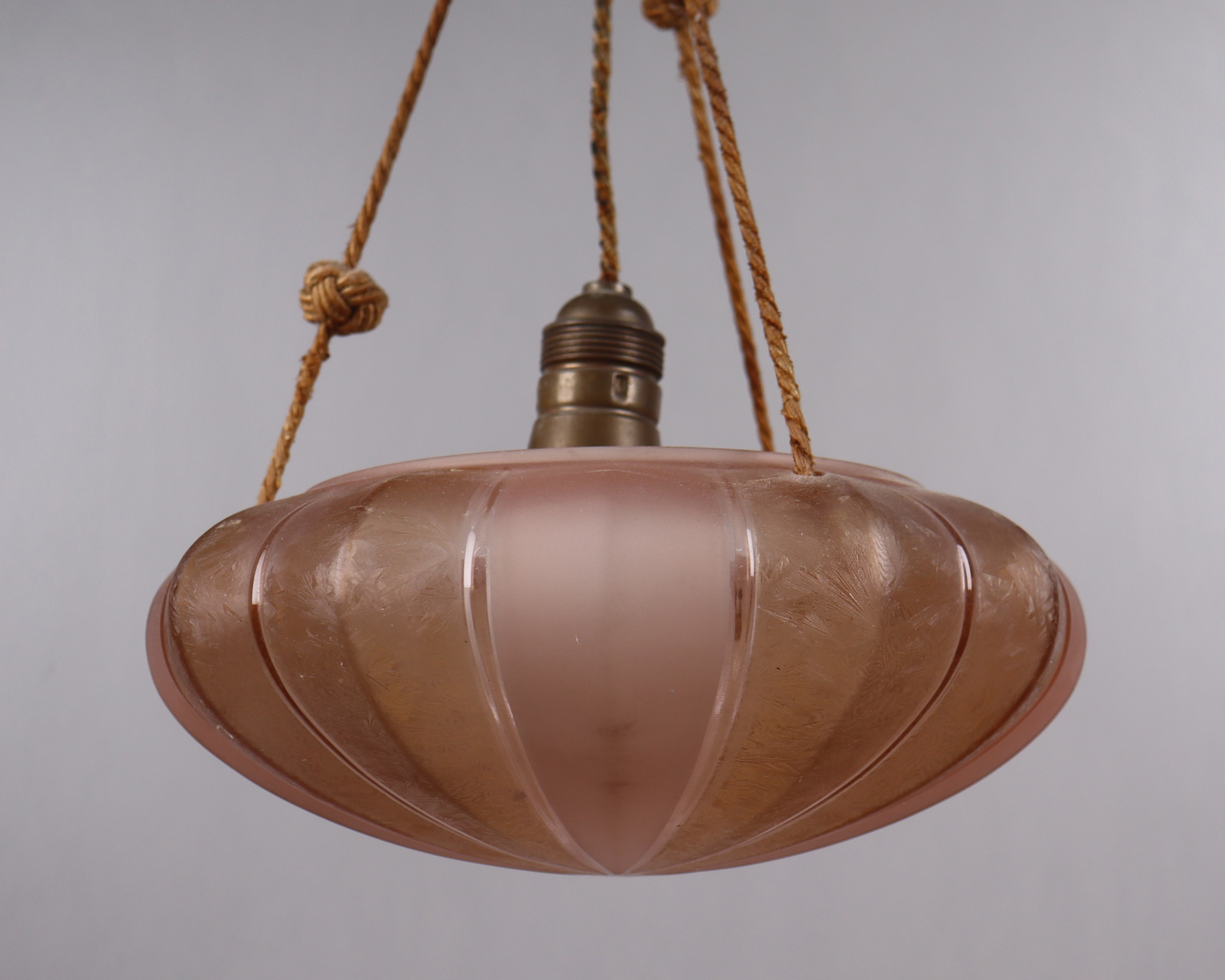 Tak -/plafondlampa i glas, 1930/40-tal