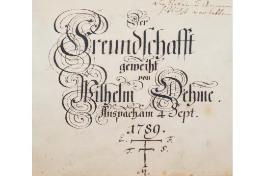 Der Freunschaft geweiht