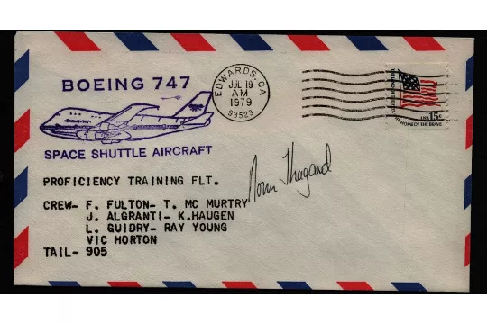 Astronaut Norm Thagard signed Boeing 747 Space Shuttle Aircraft FDC