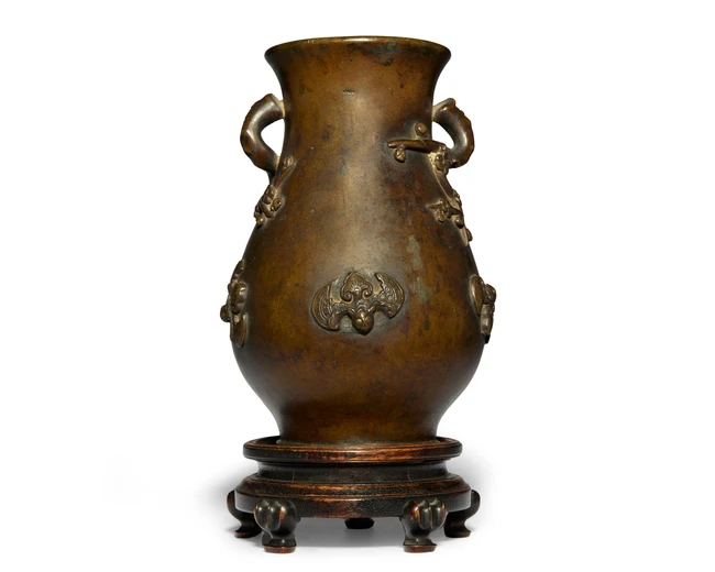 A Chinese bronze 'wufu' vase Late Ming-Early Qing dynasty