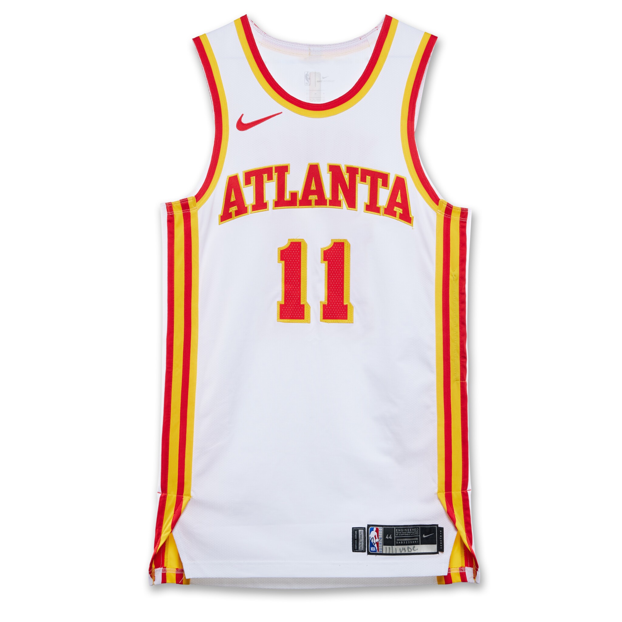 Trae Young Atlanta Hawks 2023-2024 Game Worn Association Edition Jersey