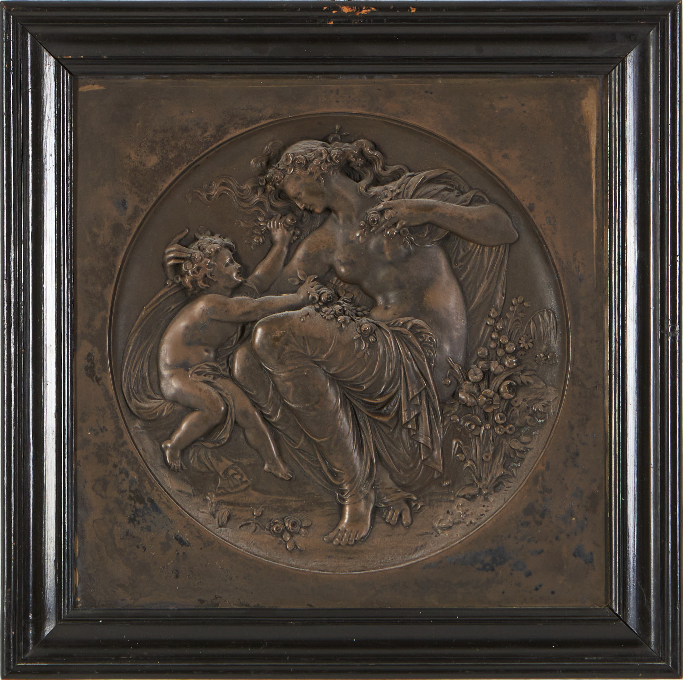 JEAN-BAPTISTE GERMAIN (1841-1910) Reliefer 4 stycken, antikiserande