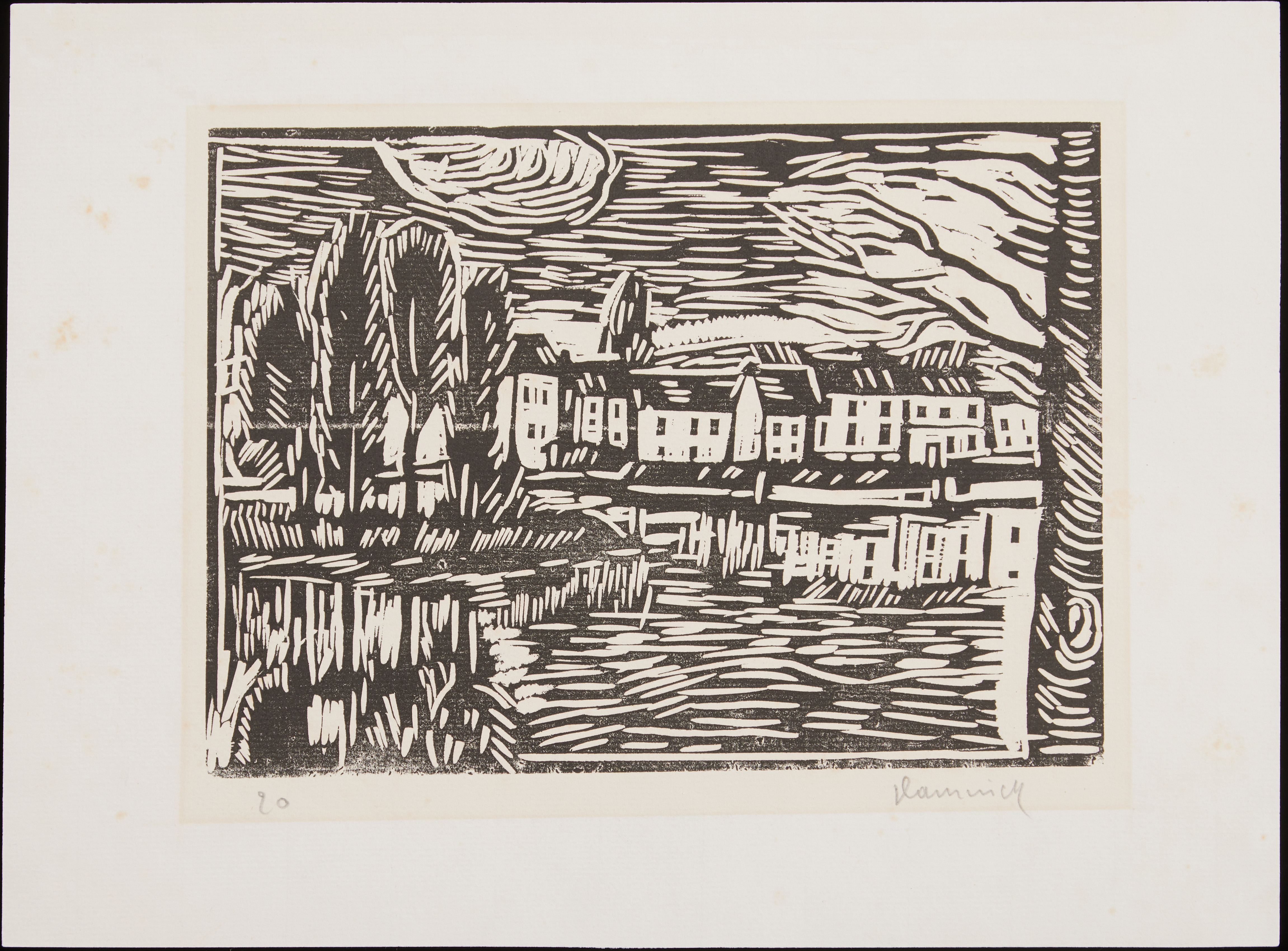 MAURICE DE VLAMINCK (1876-1958). "Argenteuil".