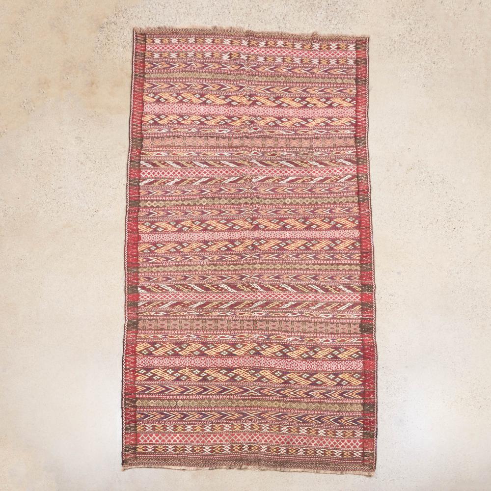 Turkoman Yamoud Soumak Kelim Carpet, c.1920/30