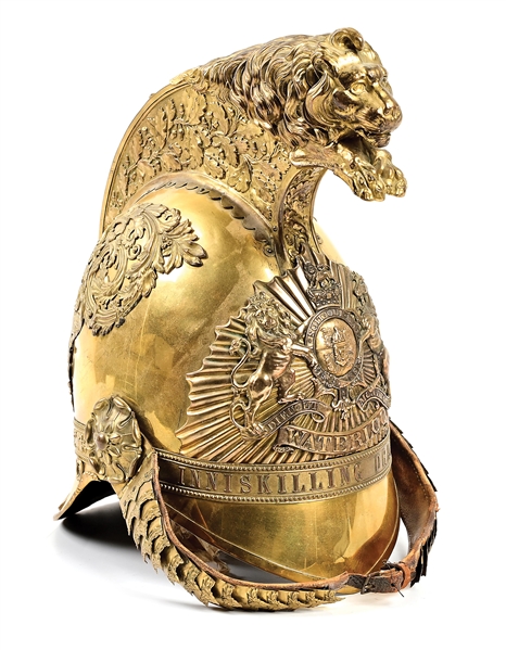 VICTORIAN 6TH INNISKILLING DRAGOONS 1834 PATTERN OFFICER'S HELMET.
