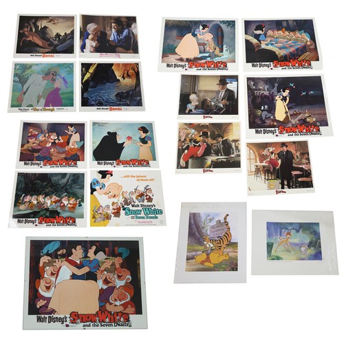 Disneyana; Walt Disney movie production lobby cards various;...