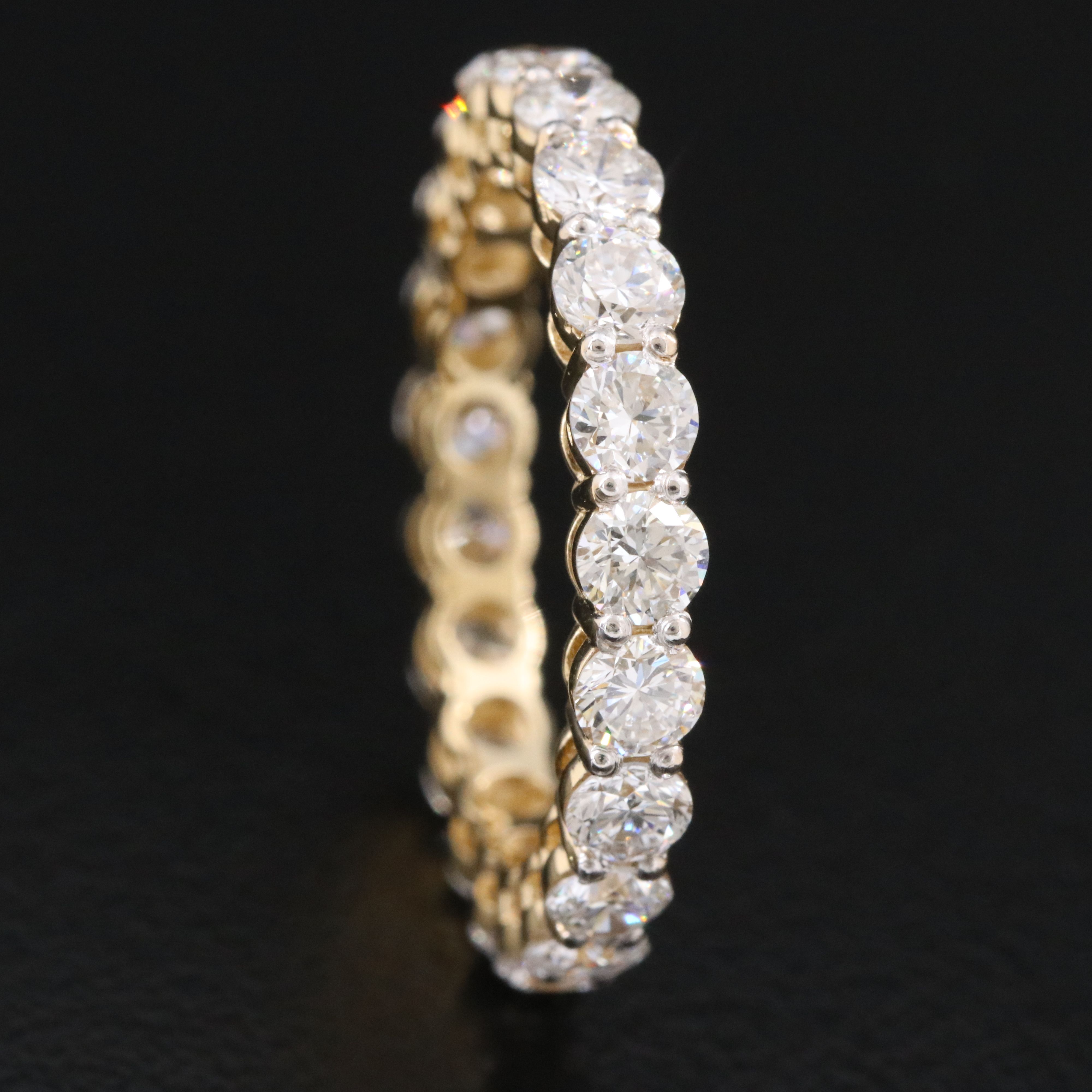 14K 2.77 CTW Lab Grown Diamond Eternity Band