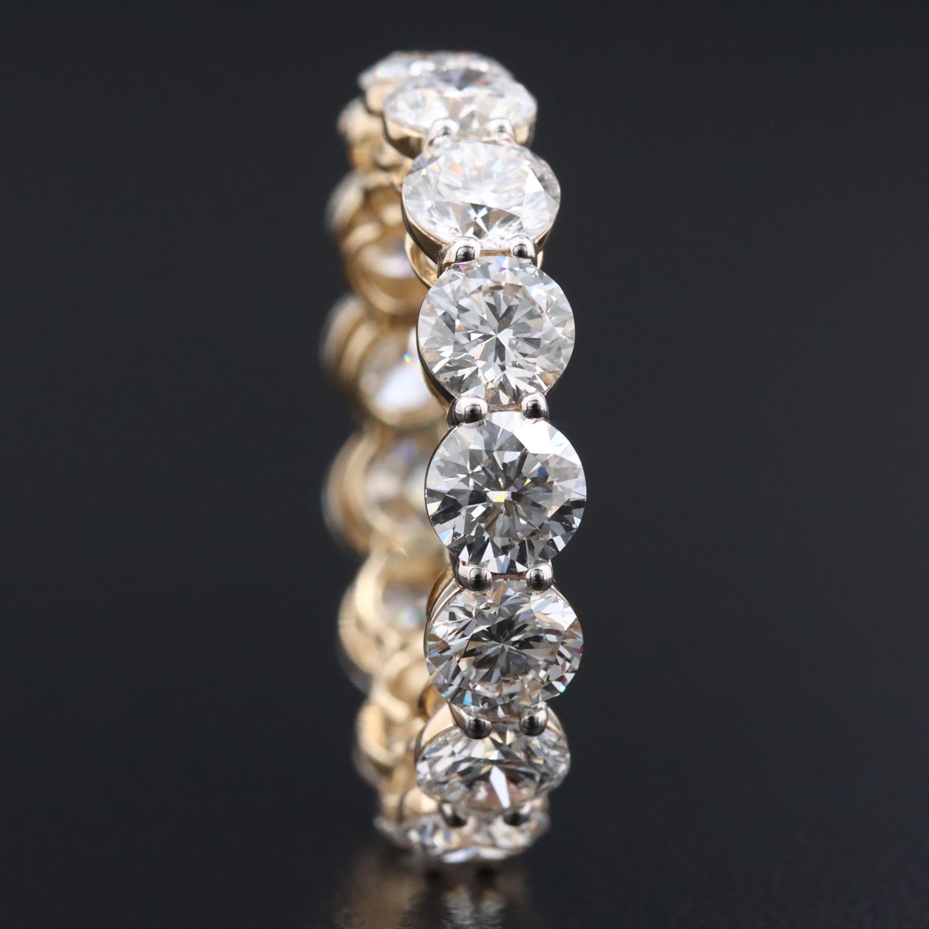 14K 5.08 CTW Lab Grown Diamond Eternity Band