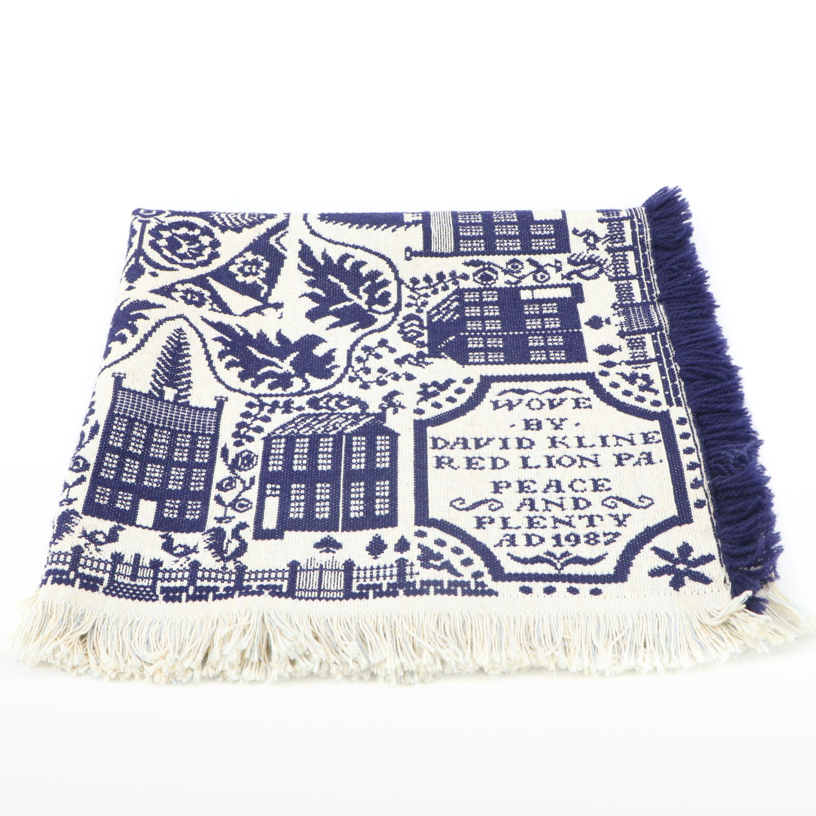 David Kline Handwoven Folk Art Textile