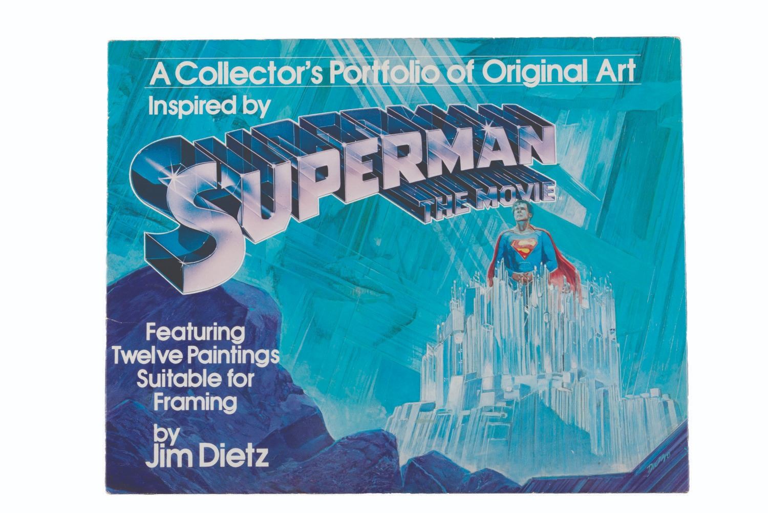 A "Superman: The Movie" Portfolio of Art Prints.
