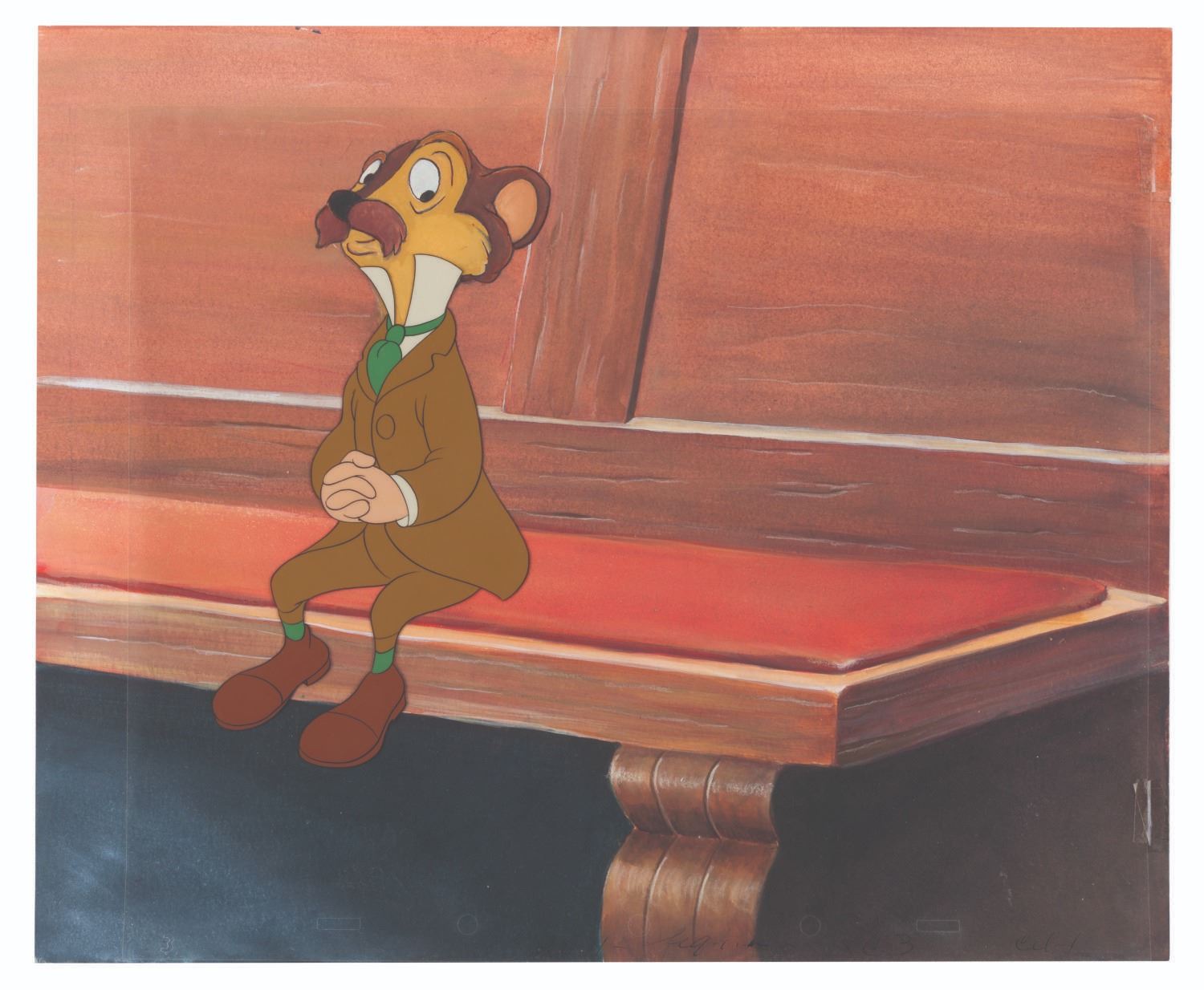 A "The Adventures of Ichabod and Mr. Toad." Production Cel with Custom