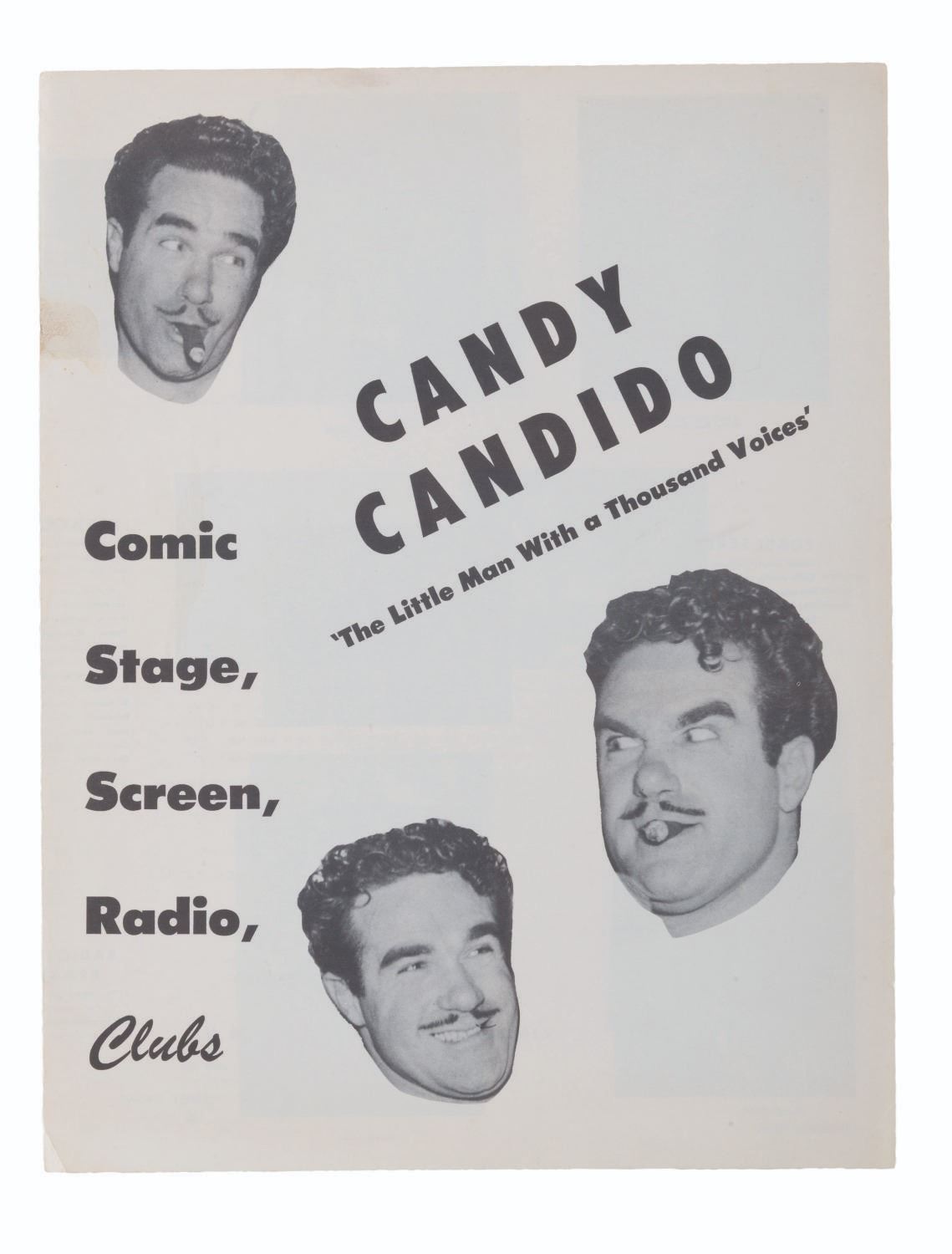 A Voice Artist Candy Candido Brochure.