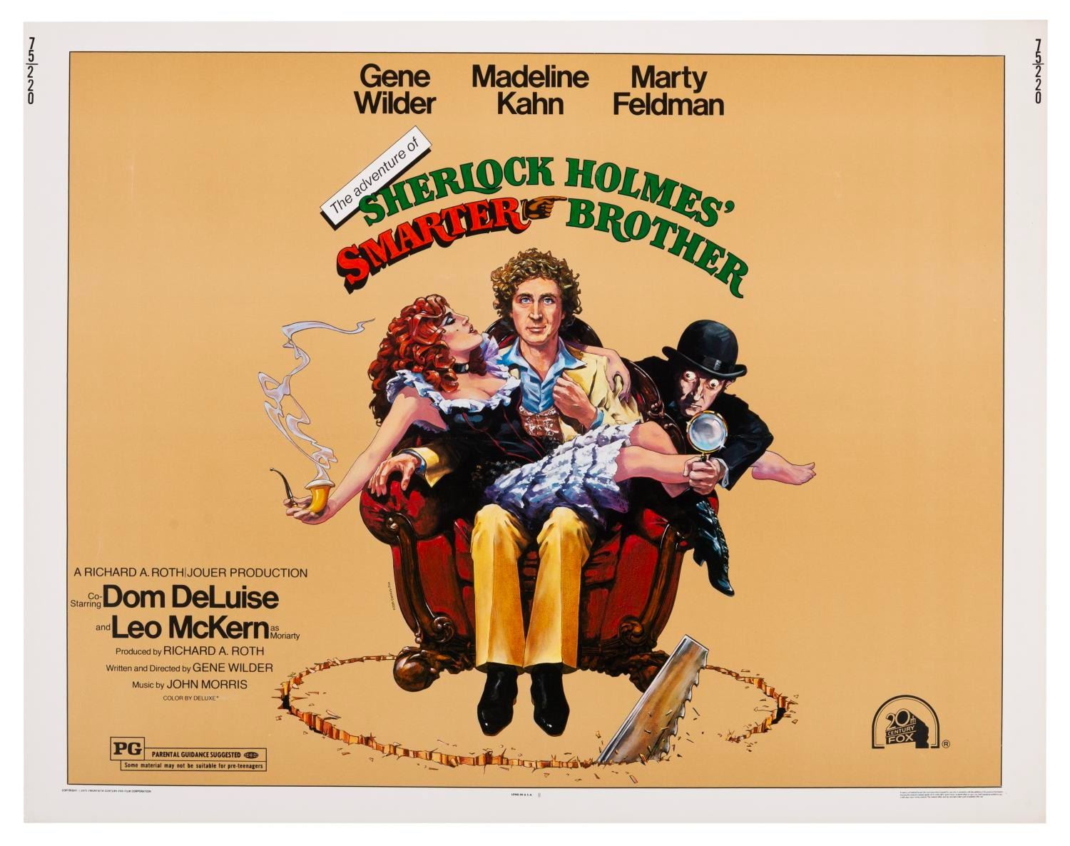 A "The Adventure of Sherlock Holmes' Smarter Brother" Half-Sheet.
